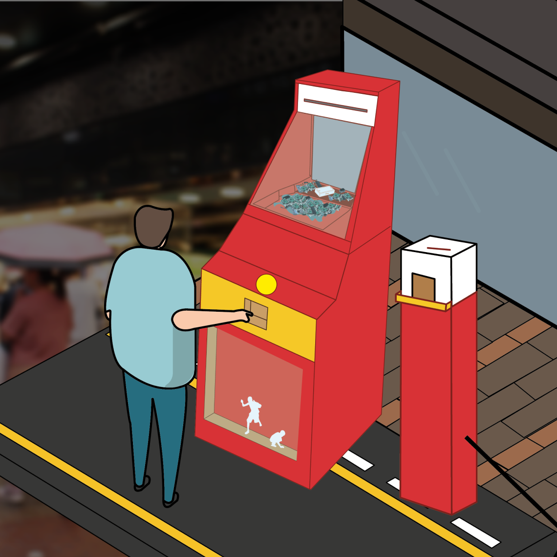 An installation to experience being an E-waste producer